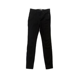 Women 26 Madewell F9226 10" High-Rise Skinny Jeans Denim Pants Carbondale Black